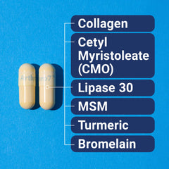 Arthro-7 capsules close-up for easy daily supplementation.
