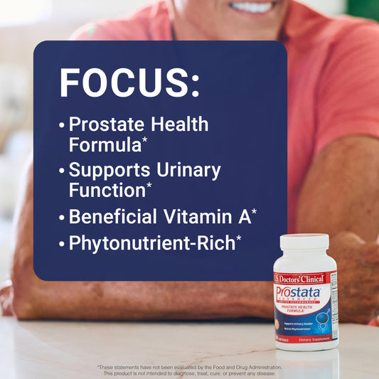 US Doctors' Clinical Prostata Advanced capsules in close-up for easy dosing.