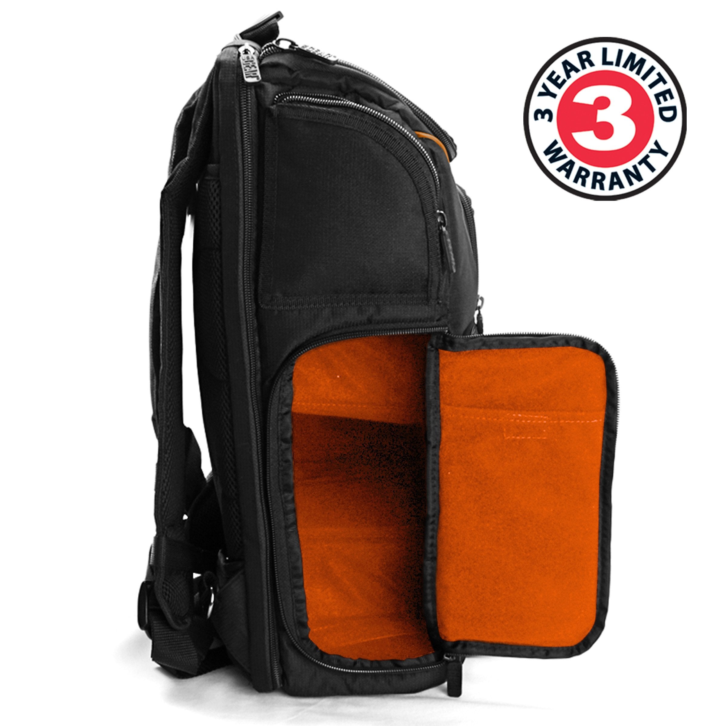 USA Gear CPAP backpack side access pocket for quick on-the-go accessories