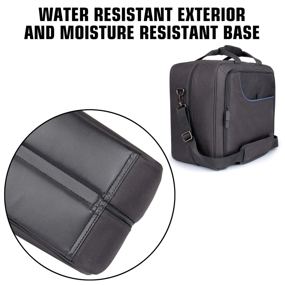 USA Gear XL CPAP bag blue color highlights travel-ready design
