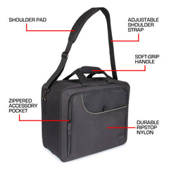 Compact design of the USA Gear XL CPAP travel bag saves cabin space.