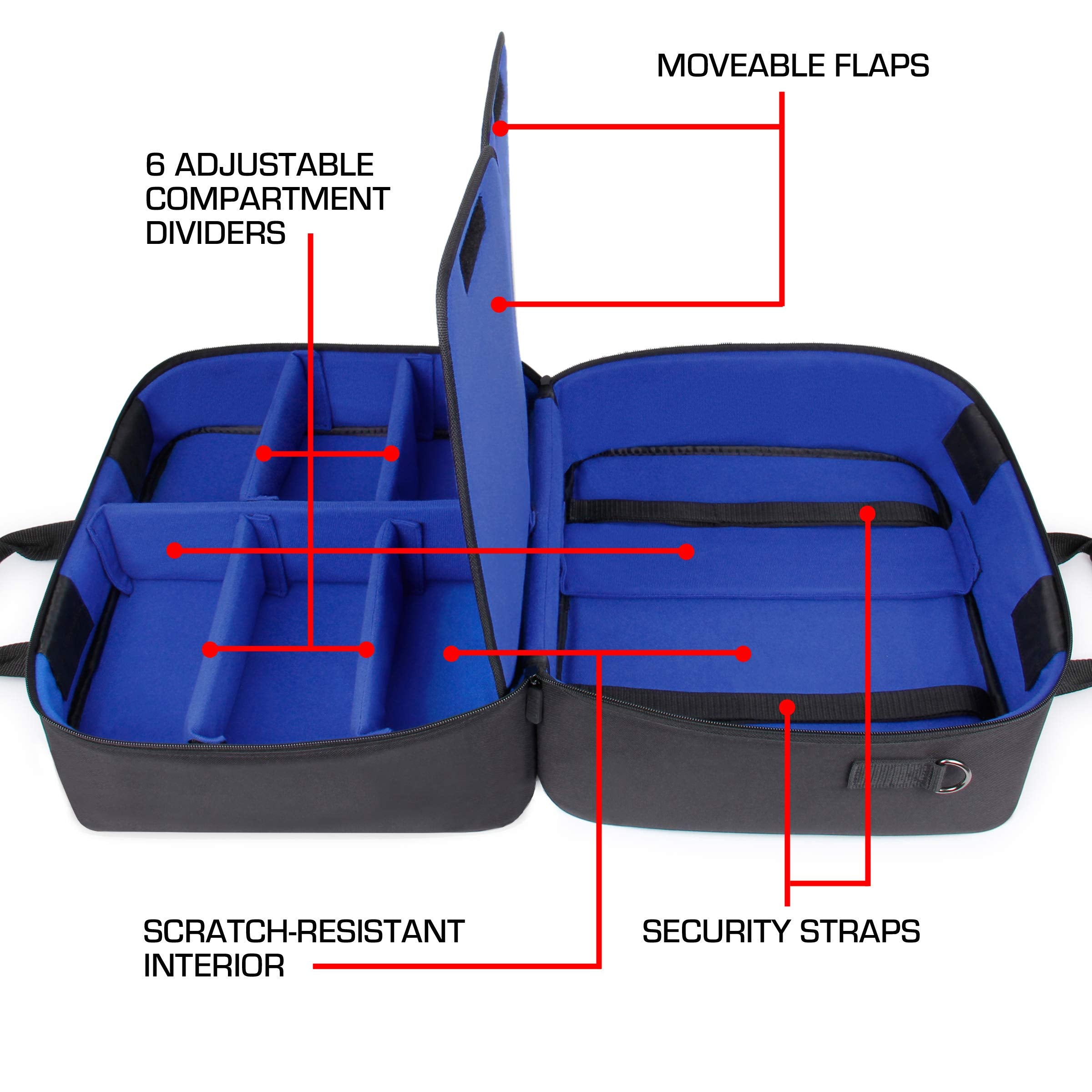 USA Gear XL CPAP bag external pocket for small essentials on the go