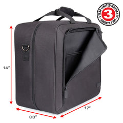 USA Gear XL CPAP bag interior dividers organize components for quick setup