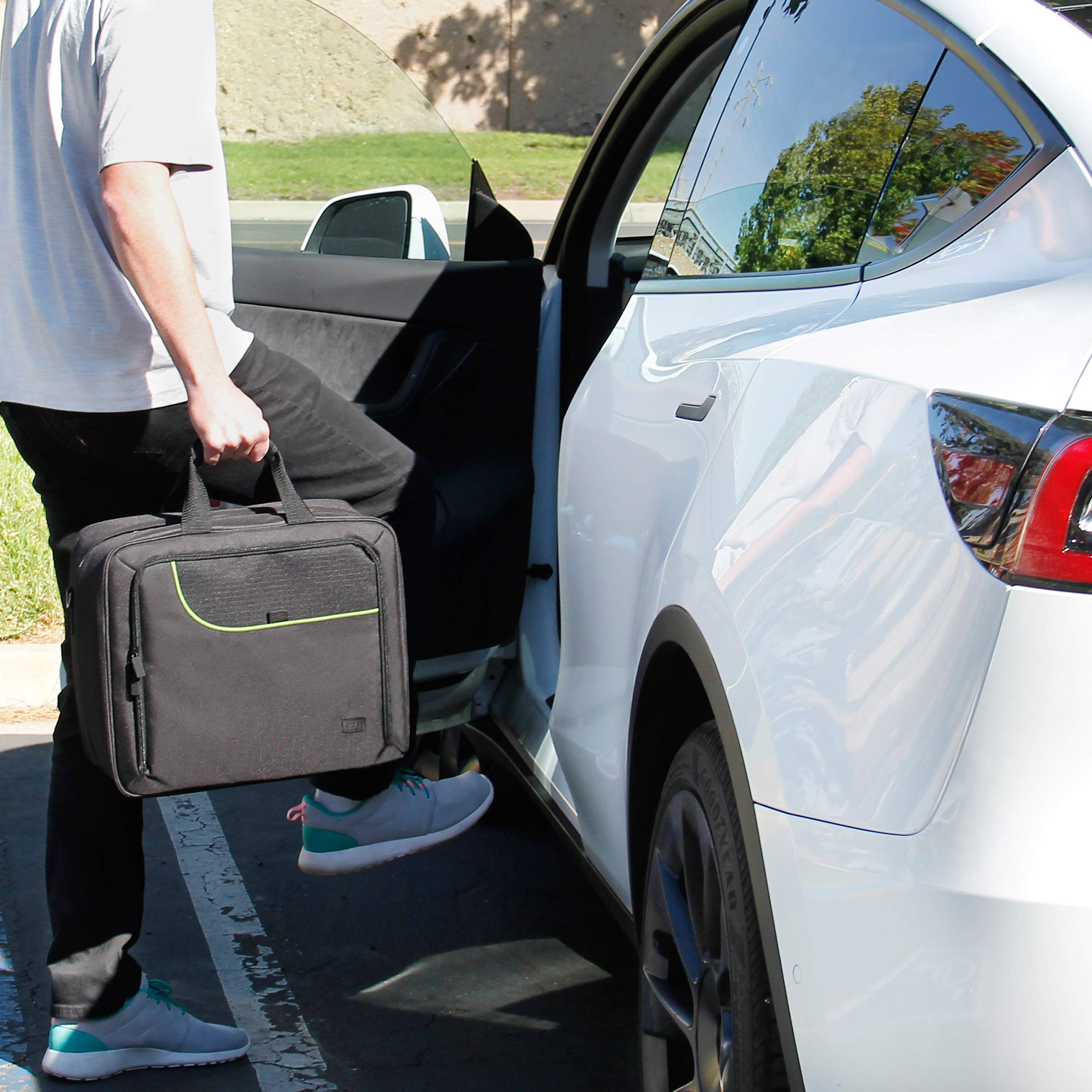 Water-resistant base protects the bottom from moisture and spills.