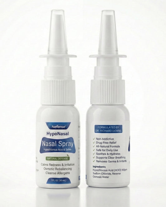 USA-GUARD HypoNasal spray mist ready for daily use and hydration.