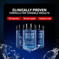 USA-made DHEA supplement vial signaling domestic production