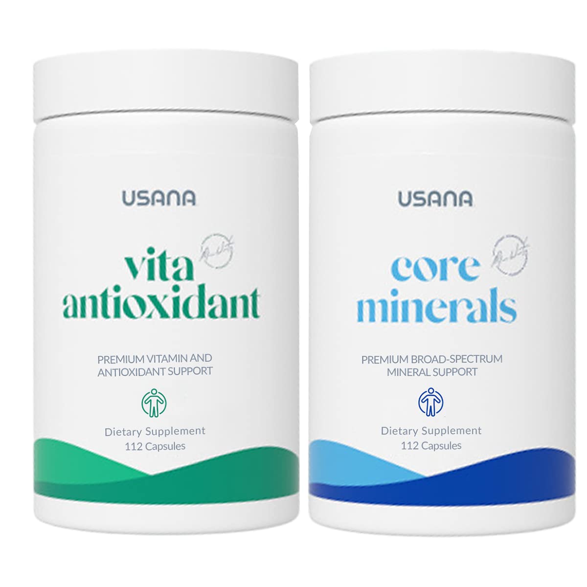 USANA CellSentials bottle front view with 28-day supply for foundational nutrition.