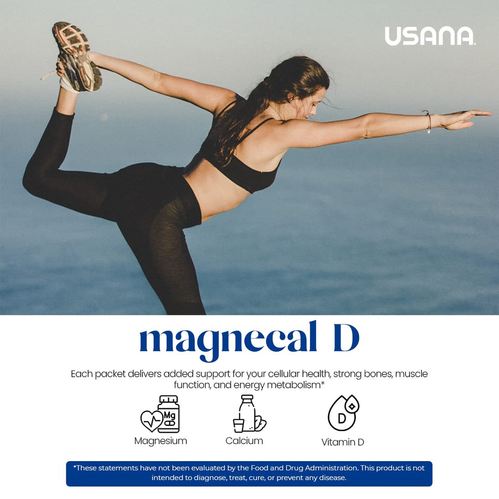 USANA HealthPak MagneCal D for bone and muscle function during daily activities
