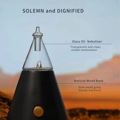 USMLMOOT Aroma Nebulizer oil reservoir showcases 25 ml capacity and pure oils