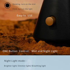 USMLMOOT Aroma Nebulizer no-water operation highlights pure fragrance release