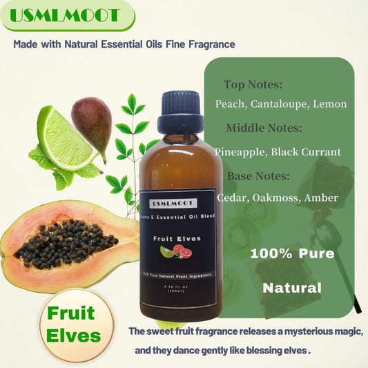 USMLMOOT Fruit Elves top notes: peach, cantaloupe, lemon scent profile