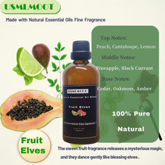 USMLMOOT Fruit Elves top notes: peach, cantaloupe, lemon scent profile