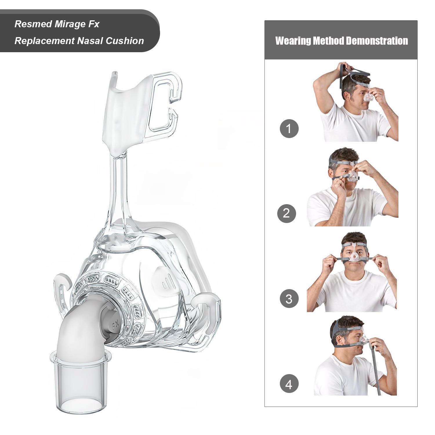 USNUANNU nasal cushion compatibility with ResMed Mirage FX masks