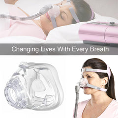 USNUANNU nasal cushion seal area helps reduce pressure during sleep.