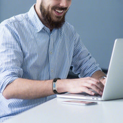USWEL adjustable wristband shown for a custom, comfortable fit