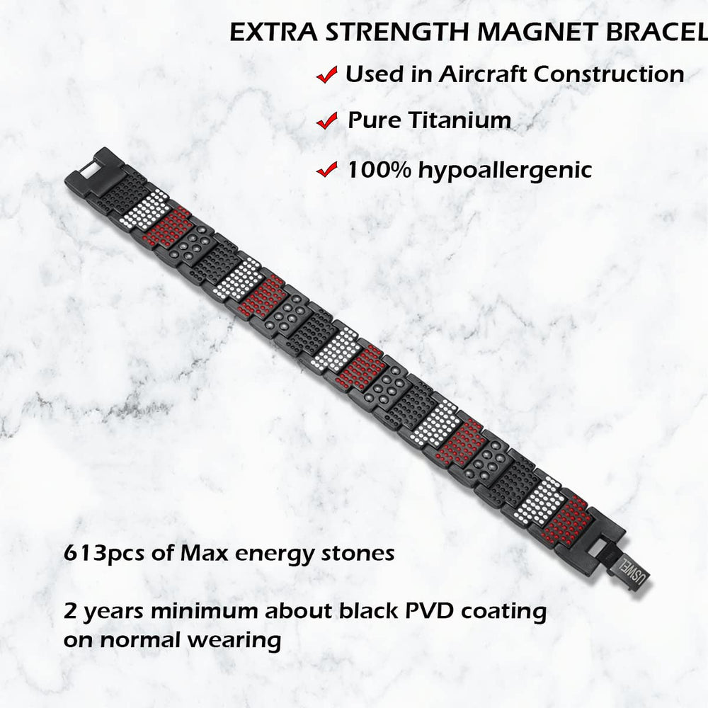 USWEL Strengthen bracelet secure fold-over clasp in use