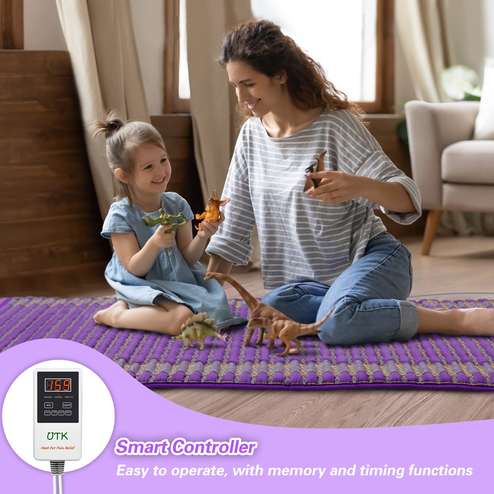 UTK amethyst infrared pad with quadruple safety protections