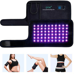 UTK blue and red light therapy wrap shown from the front for targeted relief.