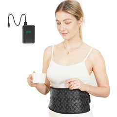 UTK cordless heating pad back with jade stones for portable heat therapy
