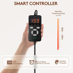 UTK digital thermostat display for precise heat control