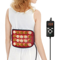 UTK heating pad on back delivering soothing infrared warmth
