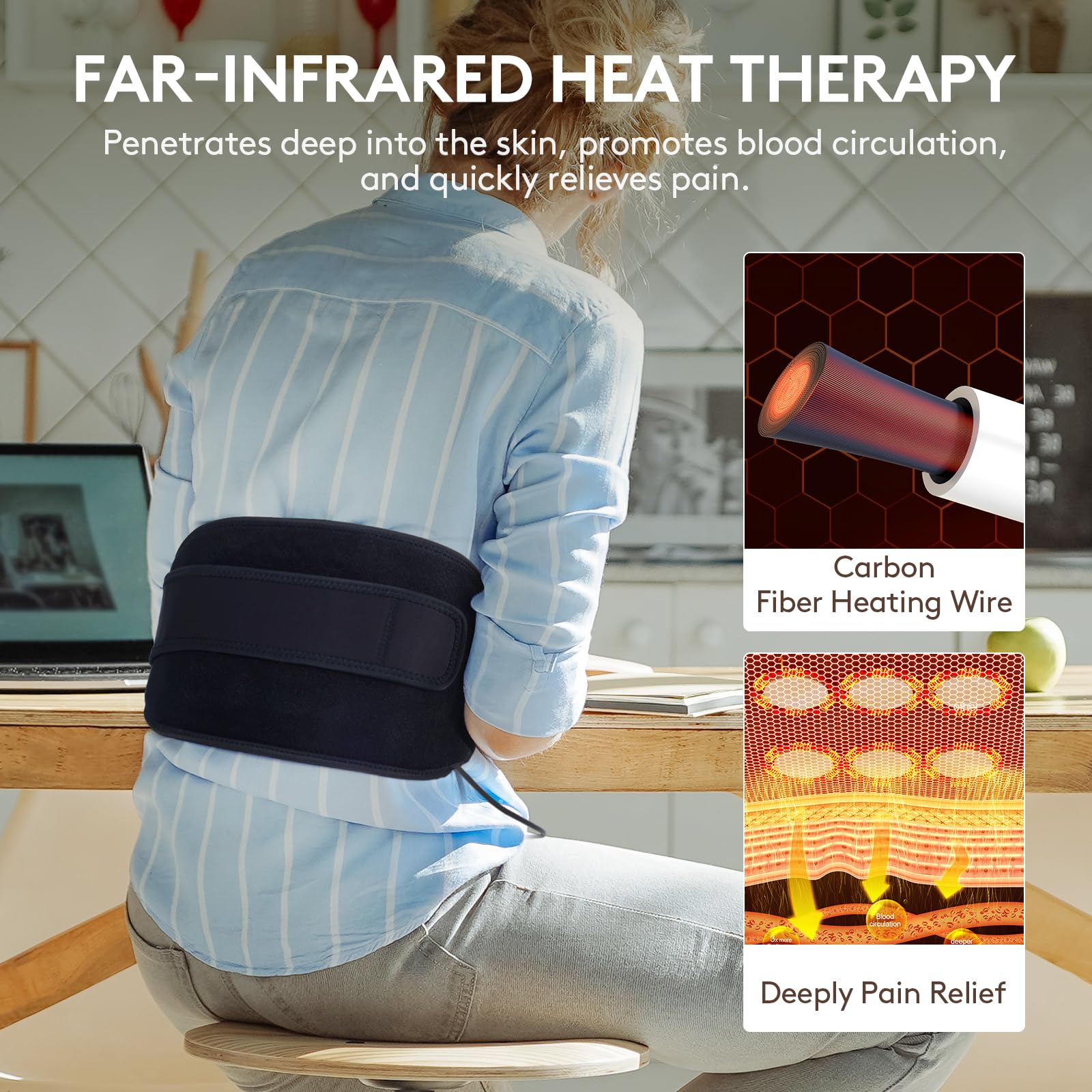 UTK pad reaches up to 159°F for targeted heat