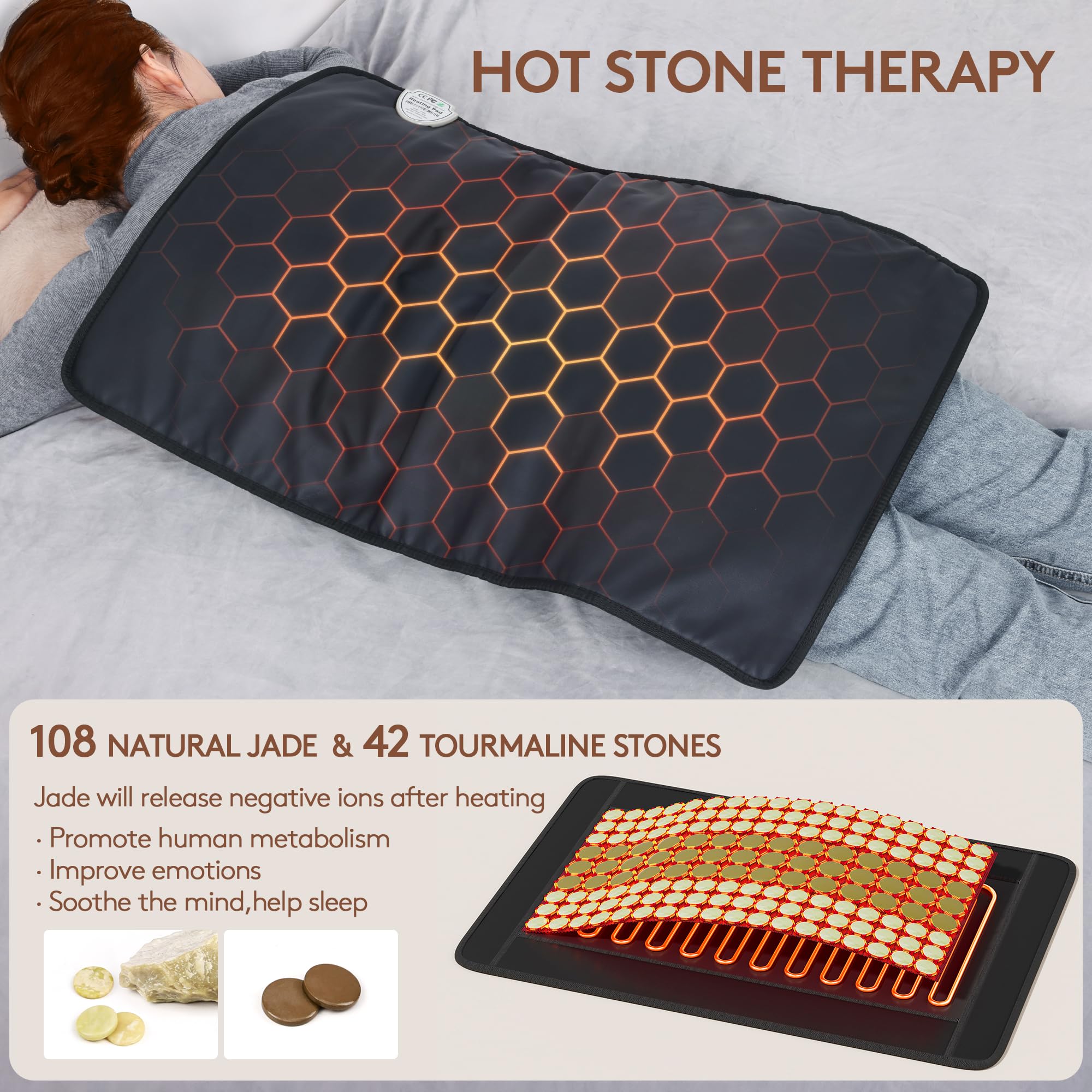 UTK far infrared heating pad hips demonstrates wide-area relief