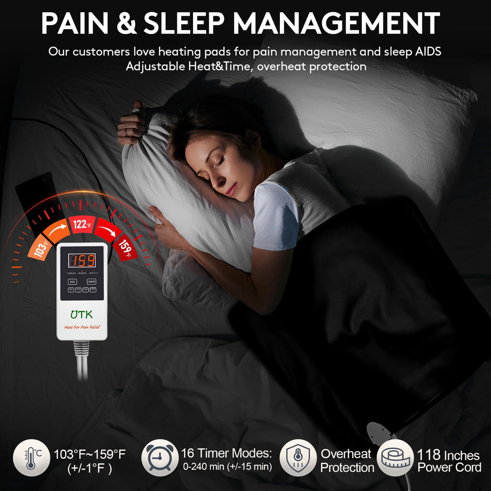 UTK far infrared heating pad thigh focuses on leg-area relaxation