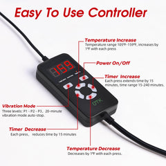 UTK maximum 159°F heat for strong, steady warmth and comfort.