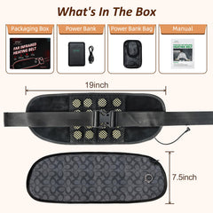 UTK lower back heat belt features jade stones for targeted warmth