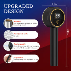 UTK mode button control panel simplifies selecting three therapy modes.
