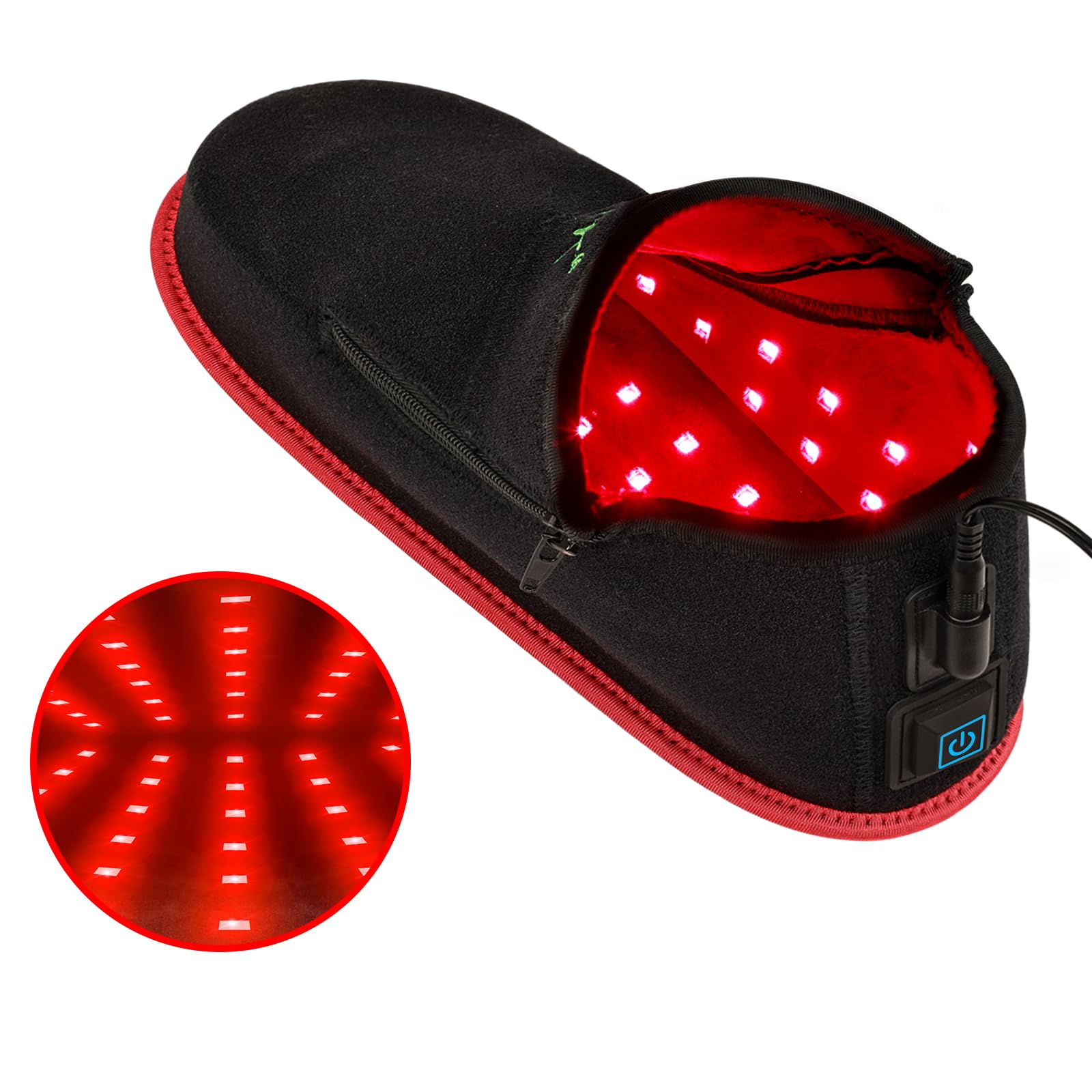 UTK red light shoe wraps the entire foot for comprehensive coverage and comfort