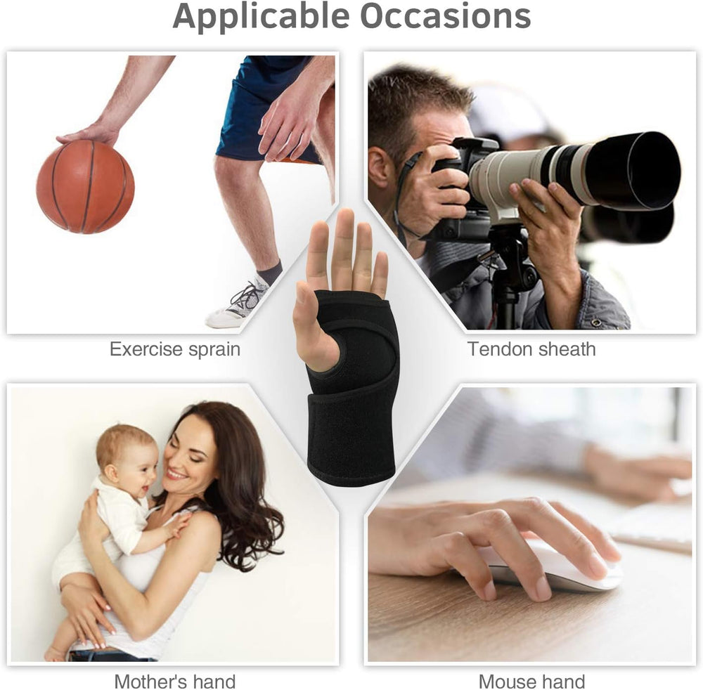 UTK Thumb Wrist Brace Heating Pad with natural jade inlay for infrared warmth.