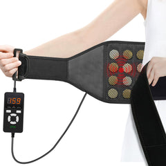 UTK vibrating far infrared heating pad on back delivers targeted warmth and comfort.