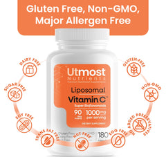Utmost Nutrients bottle displayed on a desk to suggest daily routine.