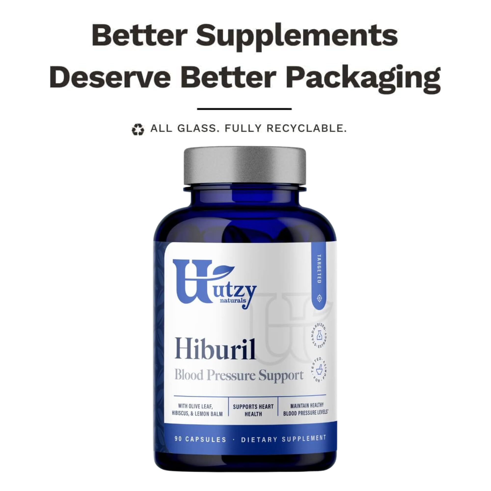 Utzy Naturals empty bottle guarantee seal for customer assurance.