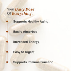 Open Utzy Naturals Essentially-U bottle with capsules visible