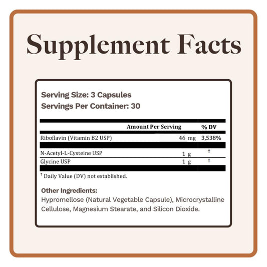 GlyNAC+ capsules ready to take for a convenient daily routine.