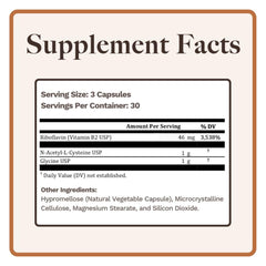 GlyNAC+ capsules ready to take for a convenient daily routine.