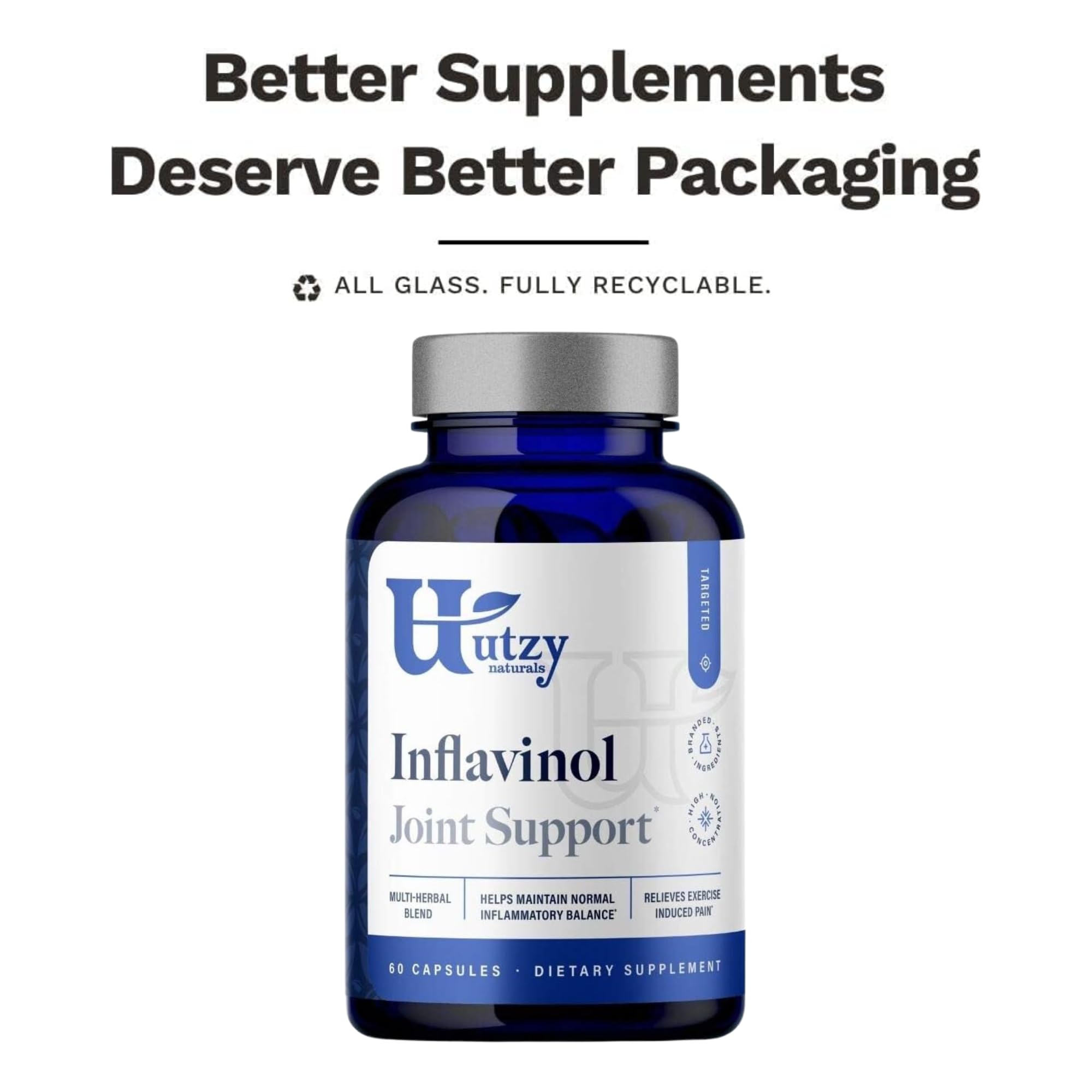 User takes Utzy Naturals Inflavinol with water after activity.
