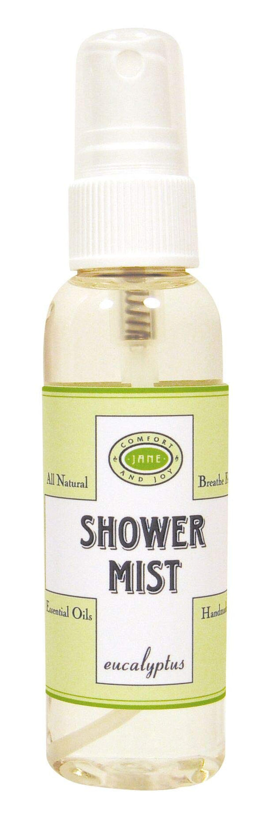UVUBXT Eucalyptus Shower Mist bottle with a refreshing scent for quick congestion relief in steam