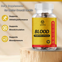 UYPO Blood Purifying Capsules ingredient blend emphasizes natural plant-based formulation.