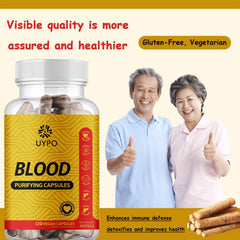 UYPO Blood Purifying Capsules on-the-go scene for convenient daily supplementation.