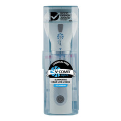 V-Comb Supra with LED illumination for quick visual confirmation of lice removal.