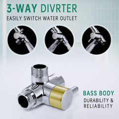 Enema nozzle attachment ready for use with the kit