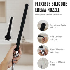 V-Frankness metal nozzle ergonomic design for secure handling