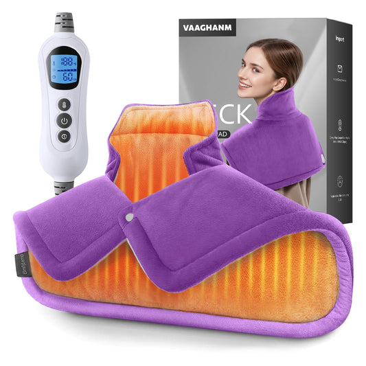 VAAGHANM heating pad neck and shoulders contoured for targeted warmth.