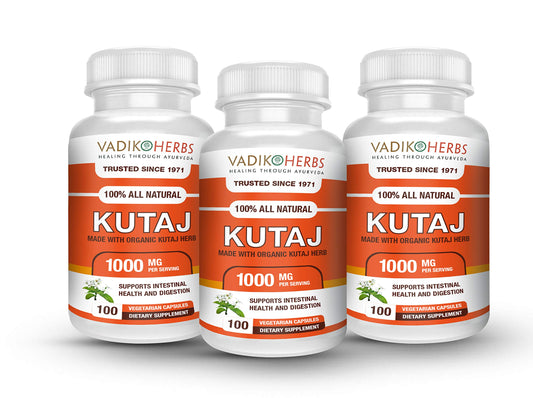 Vadik Herbs Kutaj powder bottle for daily herbal routine