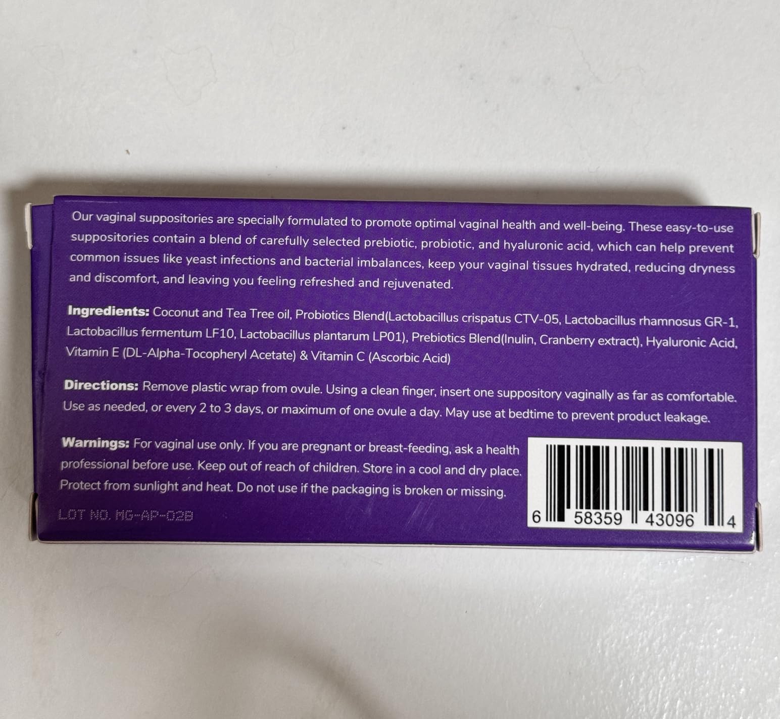 Vagiria shelf packaging closeup conveying trust and quality