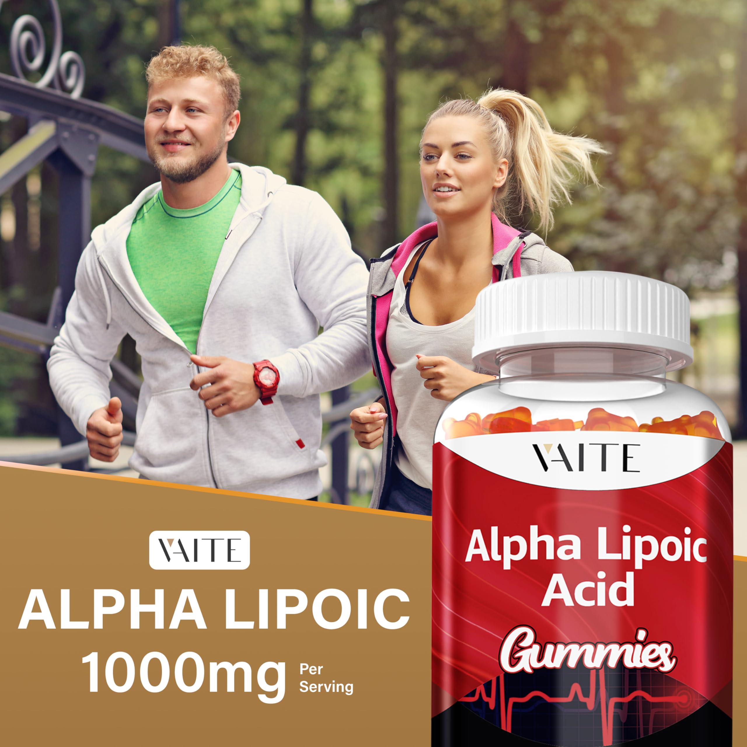 VAITE Alpha Lipoic Acid Gummies two-pack display for routine
